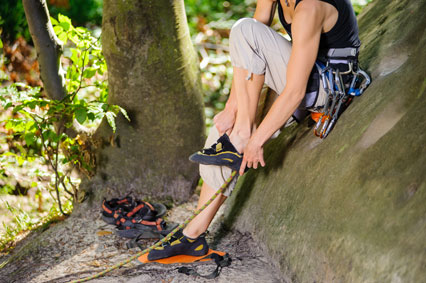 how to fit climbing shoes for a sport climber