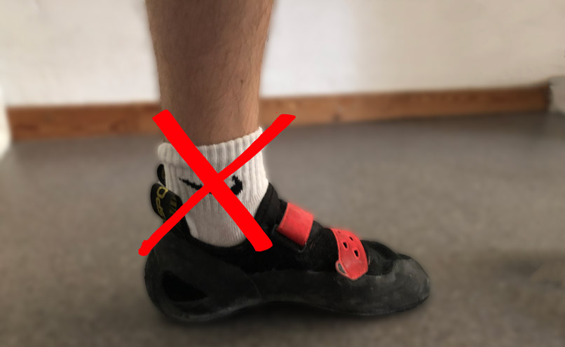 why you shouldnt wear socks in climbing shoes