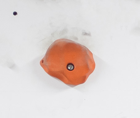 example of a jug hold at an indoor bouldering gym