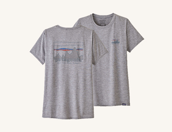 women should wear the patagonia cool daily tshirt to their indoor bouldering or climbing session
