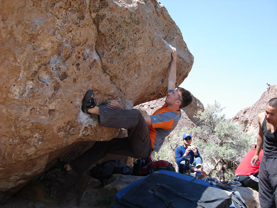 bishop bouldering location