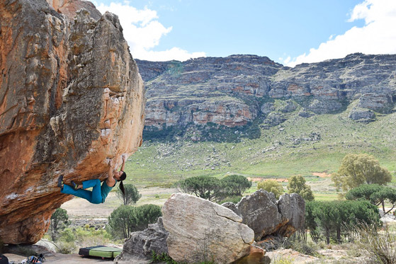 rocklands bouldering spot in south africa