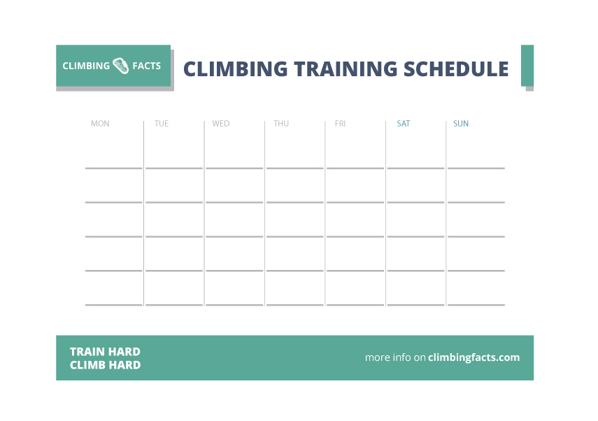core workout schedule for climbing