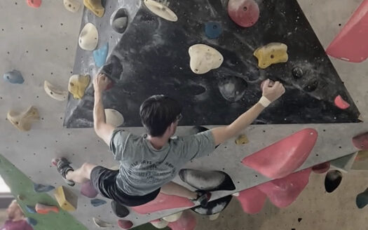 bouldering is more accessible than climbing as you can practise it by yourself